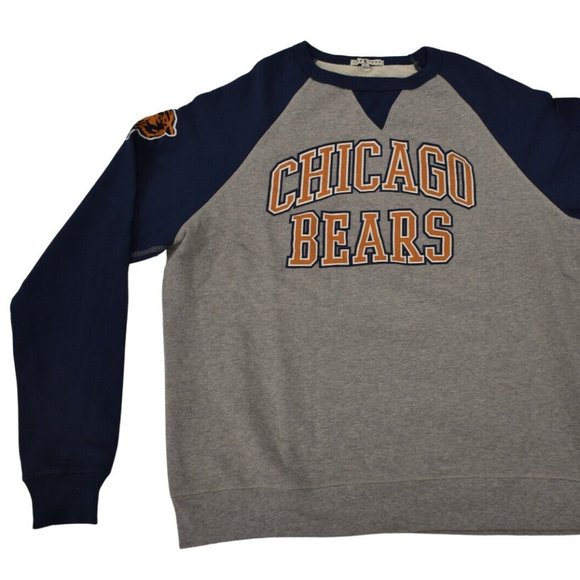 Junk Food Mens NFL Chicago Bears Formation Gray Sweatshirt New - Picture 2 of 8
